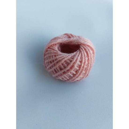 Шпагат джутовый 2мм*30ярдов (св. розовый)